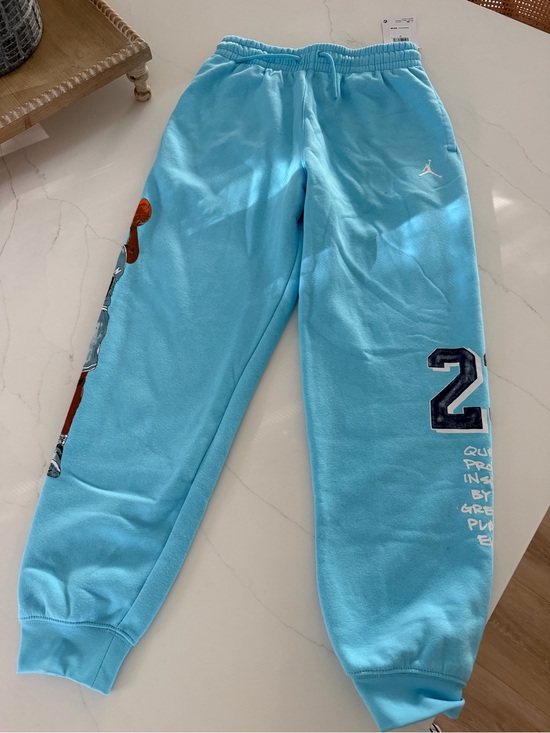 Jordan Other - Jordan Youth Bright Blue Graphic Fleece Joggers